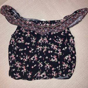 Floral Off The Shoulder Top